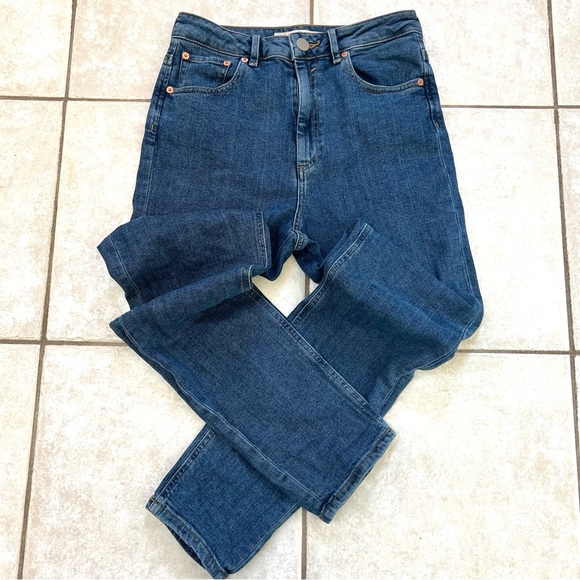 ASOS Farleigh High Rise Straight Leg Slim Mom Denim Jeans - Picture 2 of 14